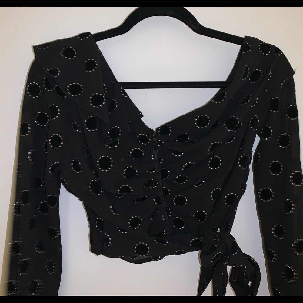 Nasty gal black crop top